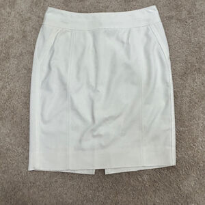 WHBM White House black market white pencil skirt Sz 10